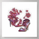 KRW Burgundy Pumps posters