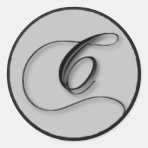 KRW - C - Monogrammed Seal Sticker