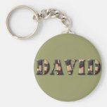 KRW Camoflage Name Keychain - David