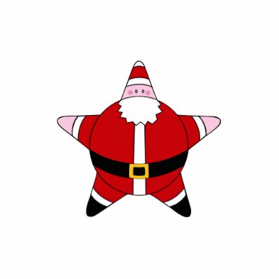 KRW Cartoon Star Santa Claus Pin Photo Sculptures by KRWHolidays