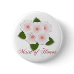 KRW Cherry Blossoms Maid of Honour buttons