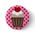 KRW Chocolate Cherry Cupcake buttons