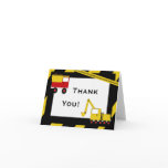 KRW Construction Trucks Thank You Notes cards