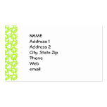 KRW Cool Lime Circle Custom Business Card