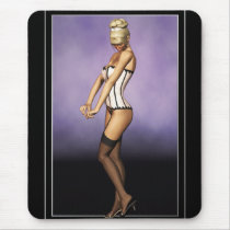 KRW Coquette Blonde Pin Up Mouse Mats