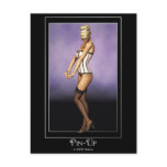 KRW Coquette Blonde Pin Up postcards