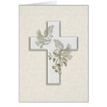 KRW Cross and Doves Greeting Cards