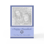 KRW Custom Happy Hanukkah Photo Frame cards