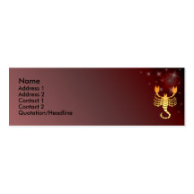 KRW Custom Scorpio Zodiac Sign Profile Card Business Card Template