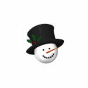 KRW Cute Snowman Sculpture Pin photo sculptures