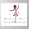 KRW Dance, Beauty, Perfection Ballerina Print