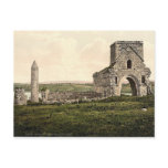KRW Devenish Island Ruins Ireland Vintage Postcard