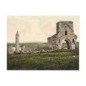 KRW Devenish Island Ruins Ireland Vintage Postcard