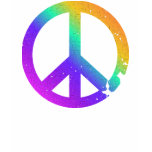 KRW Distressed Rainbow Peace Sign t-shirts