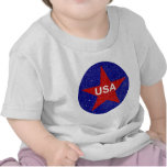 KRW Distressed Red Star USA T-shirt