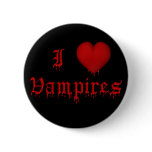KRW Dripping Blood I Love Vampires buttons