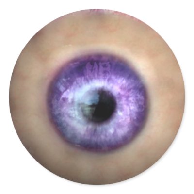 KRW Eye of the Monster Halloween Round Sticker