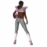 KRW Football Hottie African American photo sculptures