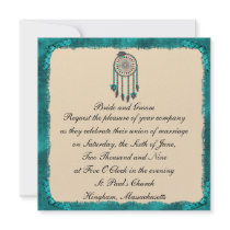KRW Framed Dreamcatcher Custom Wedding Invitation