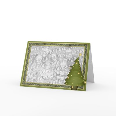 KRW Fun Lil Christmas Tree Custom Photo Card Greeting Card by KRWHolidays