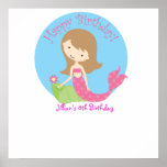 KRW Fun Lil Mermaid Birthday Autograph Poster