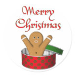 KRW Gingerbread Surprise Christmas stickers