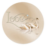 KRW Graceful Swans Love Wedding Seals Stickers