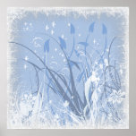 KRW Grunge in Blue Take 2 Poster posters