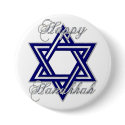 KRW Happy Hanukkah Star of David buttons