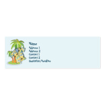 KRW Hawaiian Shirt Custom Profile Card Business Card Template