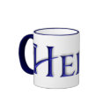 KRW Helen Blue Glass Mug