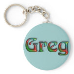 KRW Hippie Groove Name Keychain - Greg