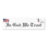 KRW In God We Trust bumper stickers