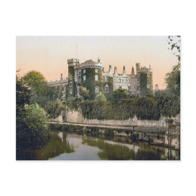 KRW Kilkeny Castle Ireland Vintage Postcard by KRWOldWorld