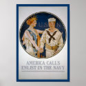 KRW Lady Liberty Loves the Navy posters