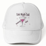 KRW Last Night Out Bachelorette Party Hat White