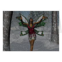 KRW Let It Snow Christmas Faery Card