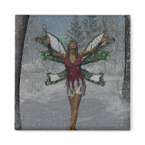 KRW Let It Snow Christmas Faery Magnet