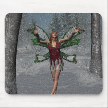 KRW Let It Snow Christmas Faery Mousepad
