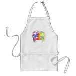 KRW Mardi Gras Feather Mask aprons