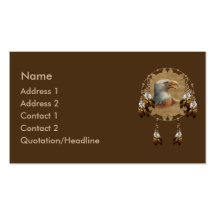 KRW Native American Eagle Dreamcatcher Business Card Templates