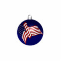 KRW Patriotic Flag Holiday Ornament photo sculptures