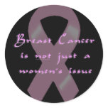 KRW Pink Ribbon Walk Men Black stickers
