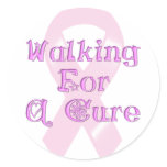 KRW Pink Ribbon Walking for a Cure stickers
