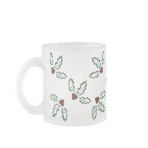 KRW Pretty Holly Frosted Mug