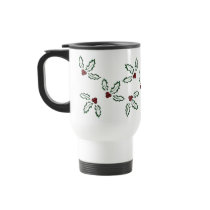 KRW Pretty Holly Travel Mug