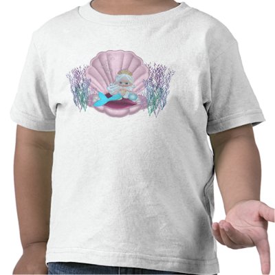 KRW Pretty Little Mermaid Toddler T-Shirt by KRWDesigns