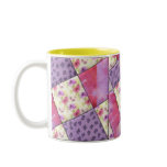 KRW Purple Floral Quilt mugs