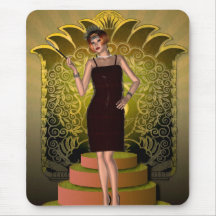 KRW Putting on the Ritz Deco Flapper II Mousemats