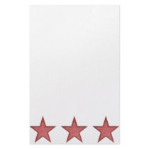 KRW Red Christmas Star Stationery